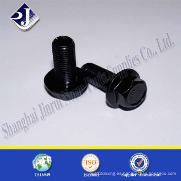 Perno de brida plateado cinc negro 10.9